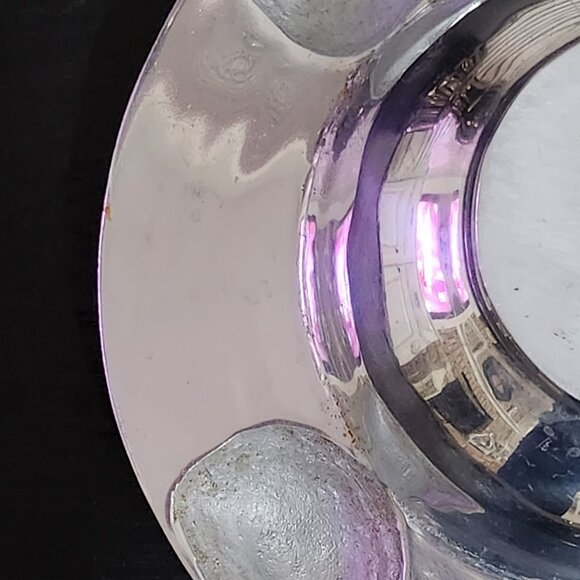 Holland Boone Polished Pewter 8 Inch Round 3D Relief Pumpkin Bowl - Picture 9 of 10